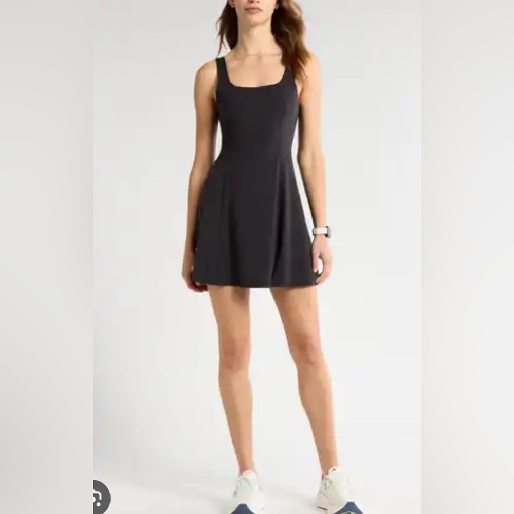 SPANX Black Active Tennis/Golf Dress With Built in Shorts Sz Med